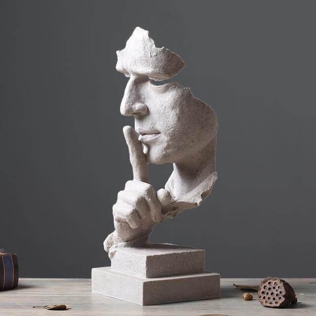Silence Is Gold Miniature Sculpture - Image 6