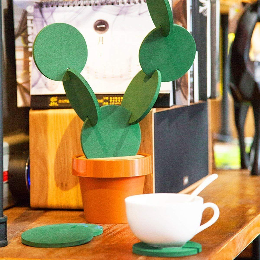 Non-Slip Cactus Coaster Set - Image 0