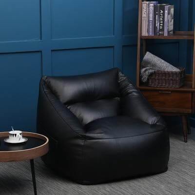 Lazy Sofa Leather Bean Bag - Image 13