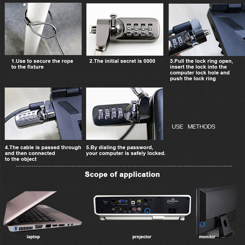 Anti-theft Security Laptop Lock