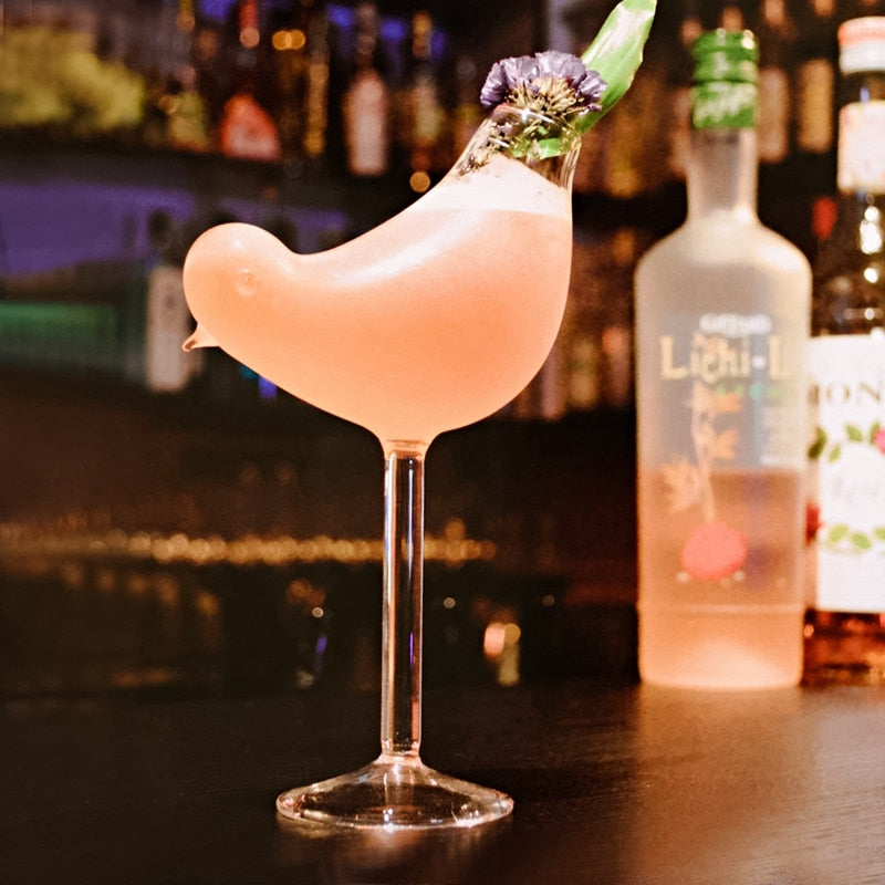 Bird Shape Creative Cocktail Glass - Image 1