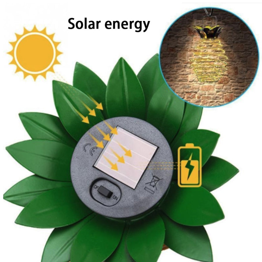 Outdoor Solar Garden Pineapple Automatic Lights - Image 3