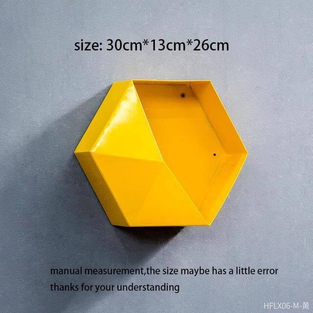 Nordic Geometric Diamond Shelf Wall Vase - Image 11