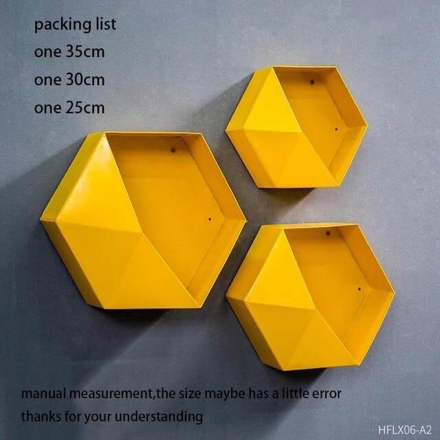Nordic Geometric Diamond Shelf Wall Vase - Image 10