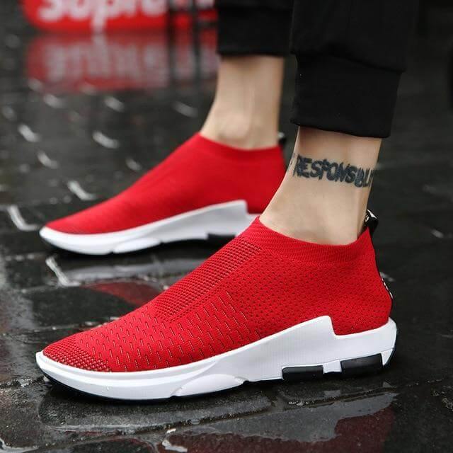 Breathable Wear-Resisting Knitted Men Shoes