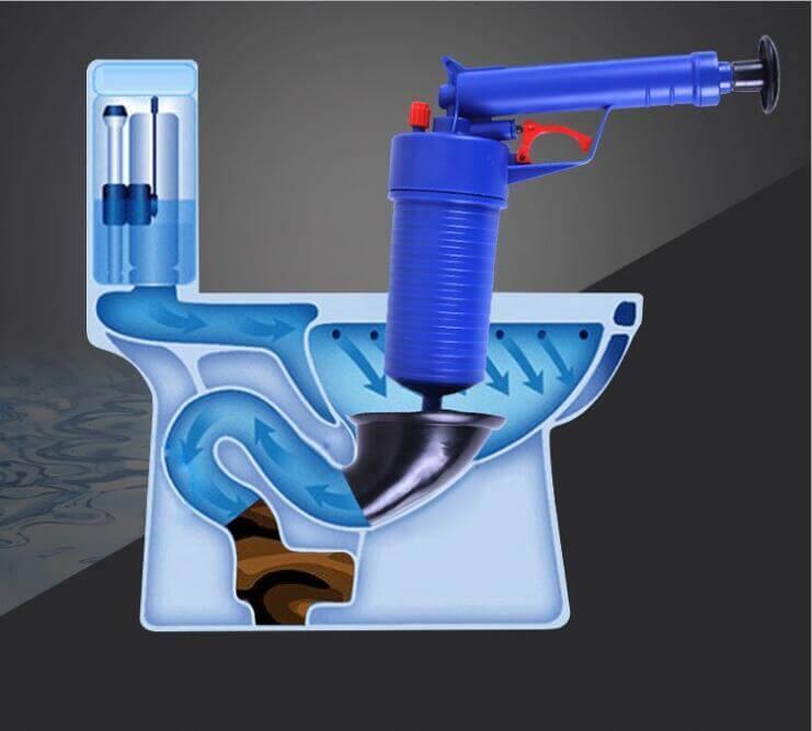 High Pressure Air Drain Clog Remover Pump Plunger Kit - Image 4