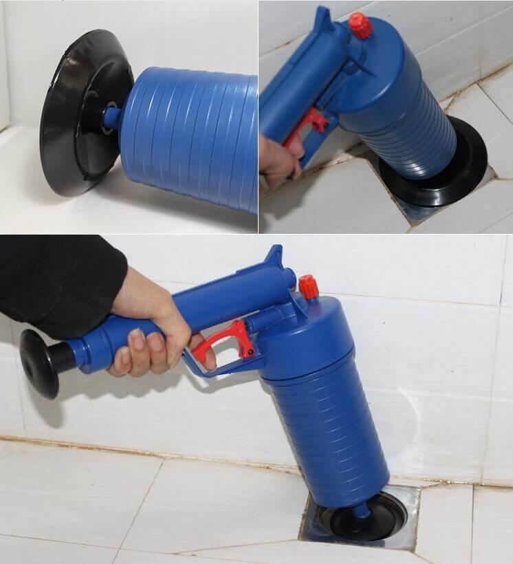High Pressure Air Drain Clog Remover Pump Plunger Kit - Image 5