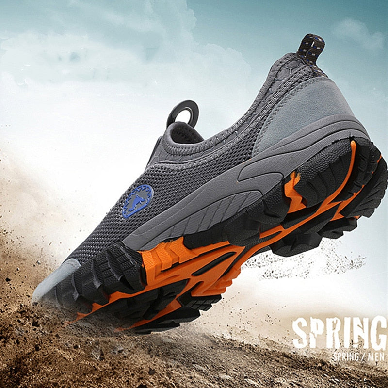 Men Outdoor Comfy Breathable Mountaineer Hiking Shoes - Image 8