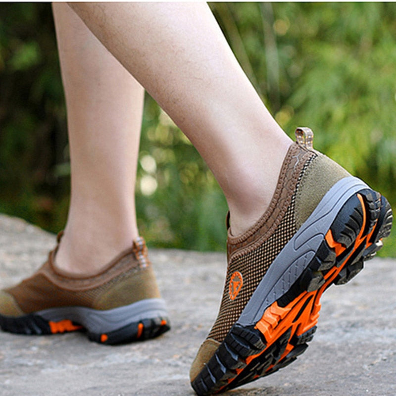 Men Outdoor Comfy Breathable Mountaineer Hiking Shoes - Image 9