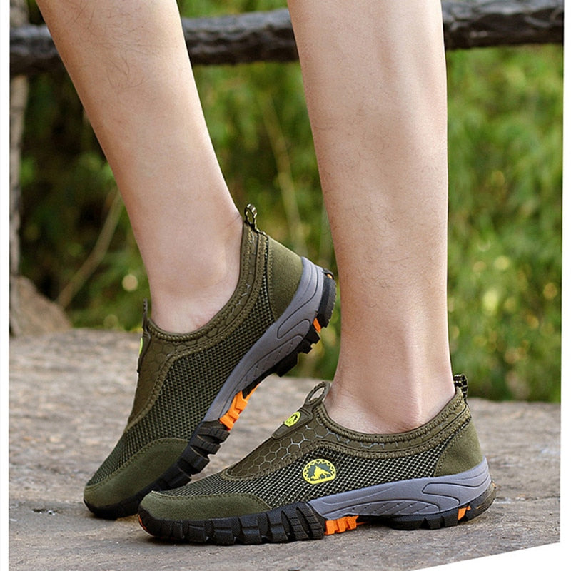 Men Outdoor Comfy Breathable Mountaineer Hiking Shoes - Image 12