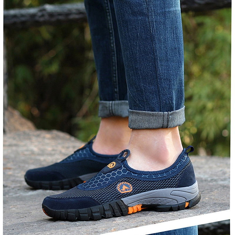Men Outdoor Comfy Breathable Mountaineer Hiking Shoes - Image 5