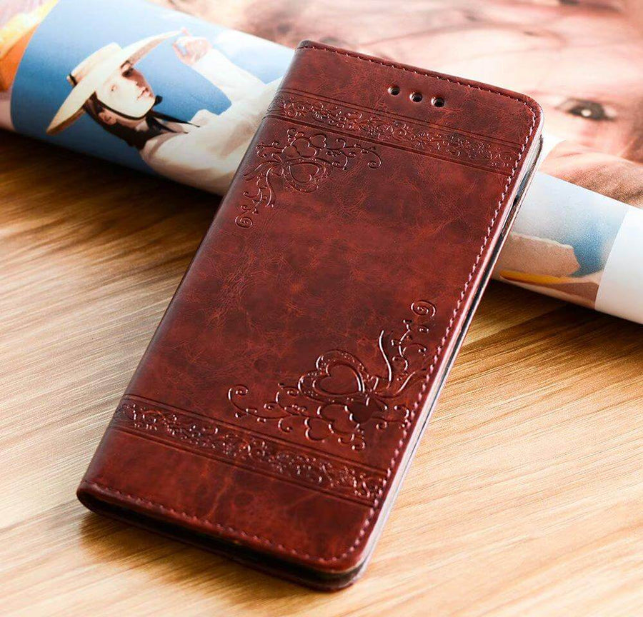 High Quality Leather Flip Cover Wallet Case for Iphone X and Other Models - Image 0