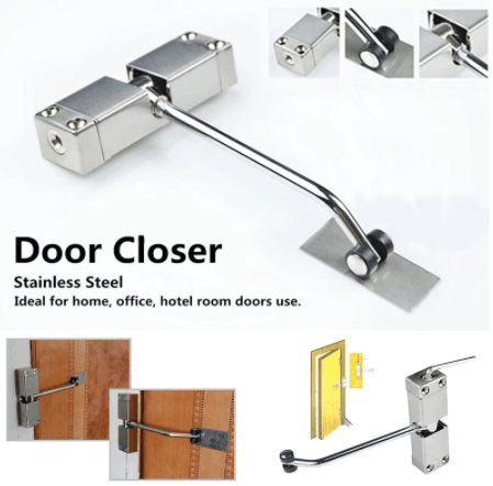 Adjustable Stainless Steel Automatic Door Hinge - MaviGadget