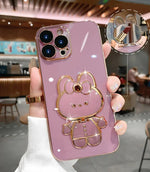 3D BunnyKorean Style Mirror iPhone Case