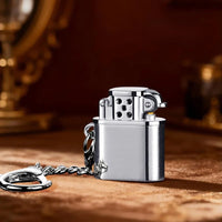 Spark Tag Metal Windproof Kerosene Keychain Lighter - Image 10