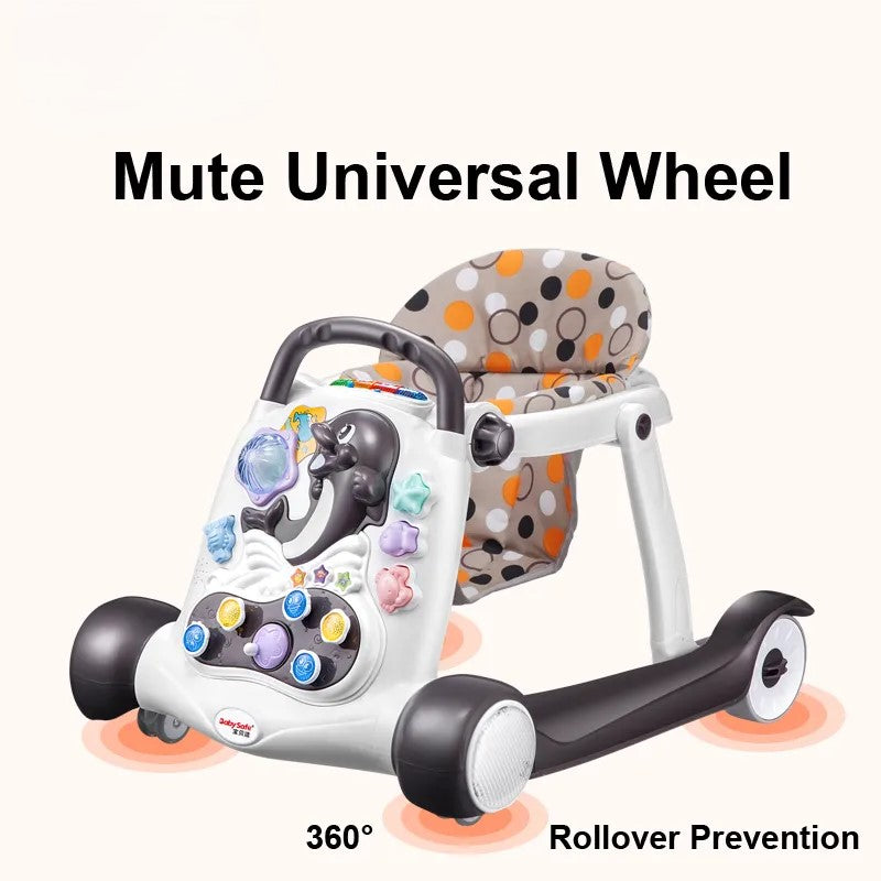 Anti-Rollover Multi-function Baby Walker with Music - Image 2
