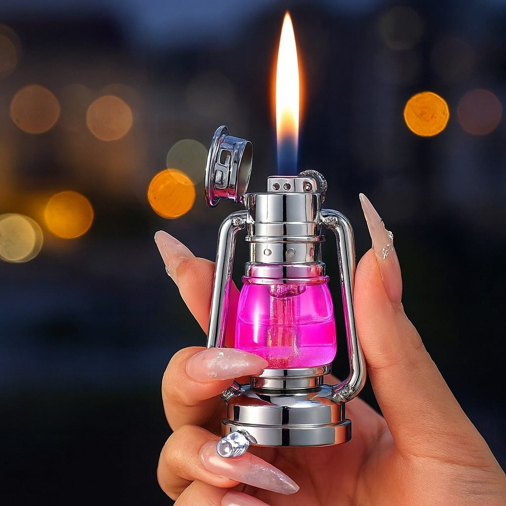 Mini Retro Flame Lantern Torch Lighter - Image 2
