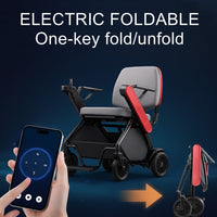 Secure Way Compact Foldable Electric Weather-Resistant Travel Scooter - Image 2