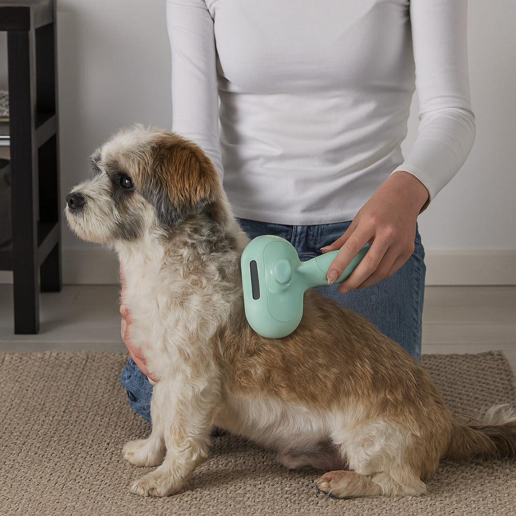 Fresh Groom Steam Spray Pet Brush - Image 1