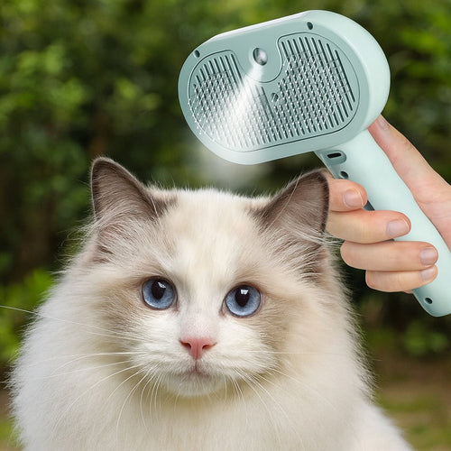 Fresh Groom Steam Spray Pet Brush - Image 0
