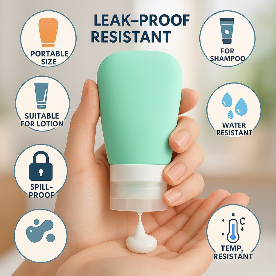 Leak-proof Silicone Refillable Travel Bottle - Image 2