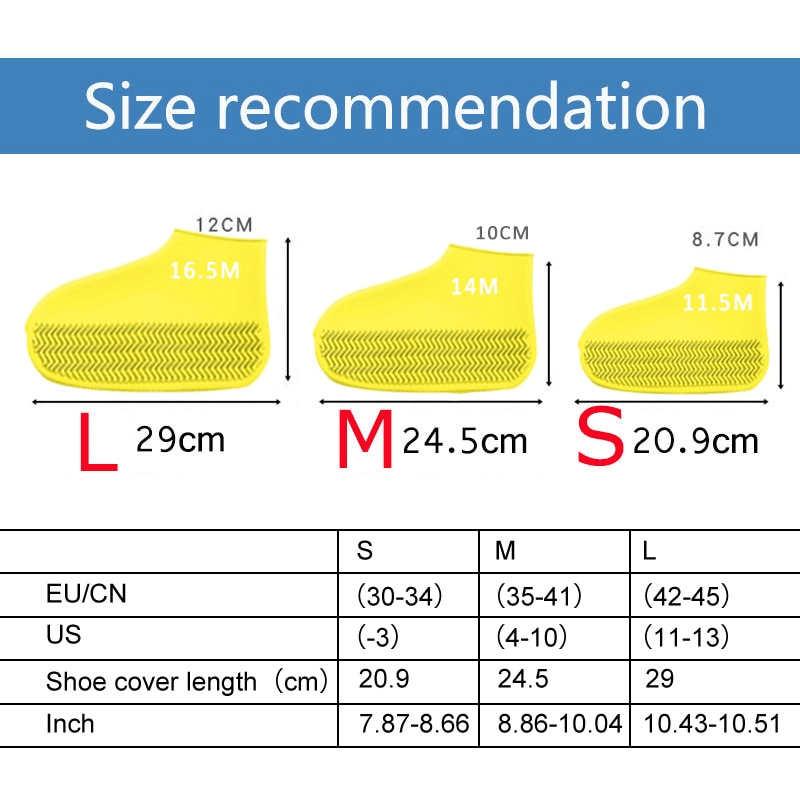 2pcs Waterproof Reusable Silicone Shoe Cover - Image 4