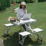 4pcs Portable Outdoor Folding Tables and Chairs One - MaviGadget