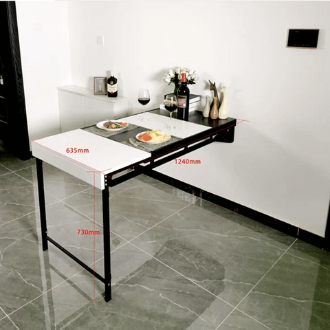 Foldable Multifunctional Wall-Mounted Shelf Table - MaviGadget