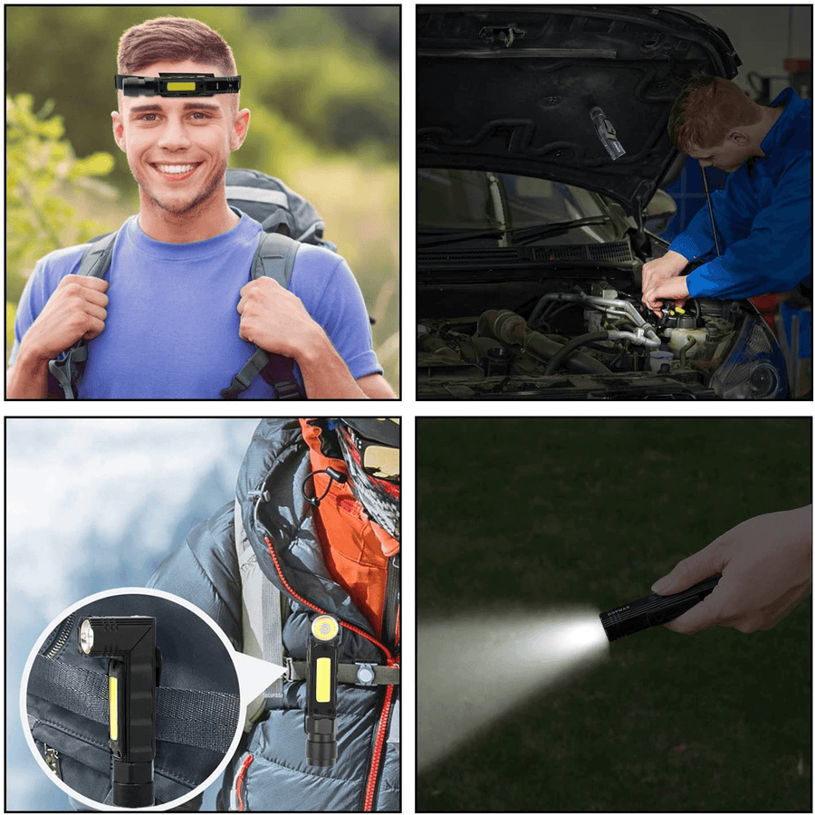 Rechargeable Magnetic Adjustable Camping Flashlight - Image 1