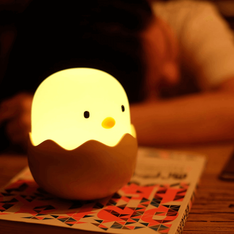 Rechargeable Silicone Chicken Egg Led Night Touch Lamp - Image 2