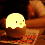 Rechargeable Silicone Chicken Egg Led Night Touch Lamp