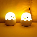 Rechargeable Silicone Chicken Egg Led Night Touch Lamp