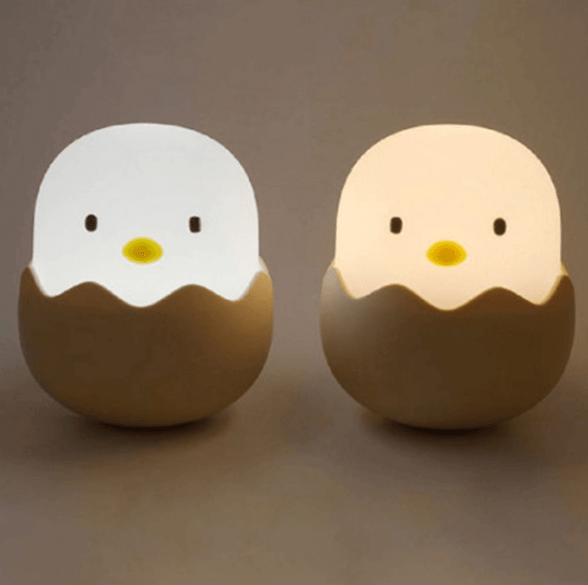 Rechargeable Silicone Chicken Egg Led Night Touch Lamp