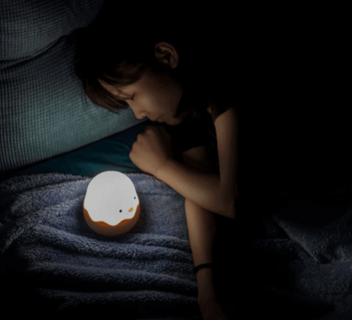 Rechargeable Silicone Chicken Egg Led Night Touch Lamp - Image 0