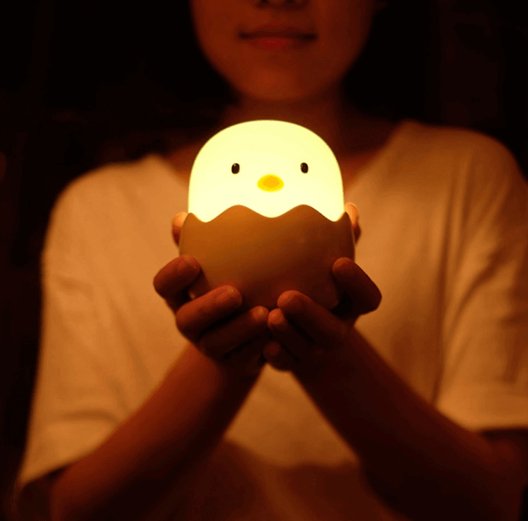 Rechargeable Silicone Chicken Egg Led Night Touch Lamp