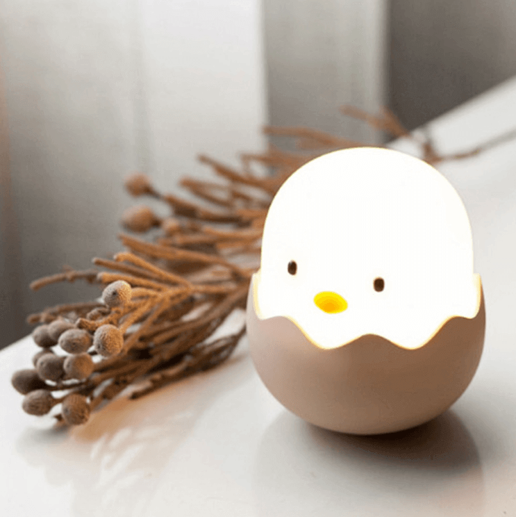 Rechargeable Silicone Chicken Egg Led Night Touch Lamp