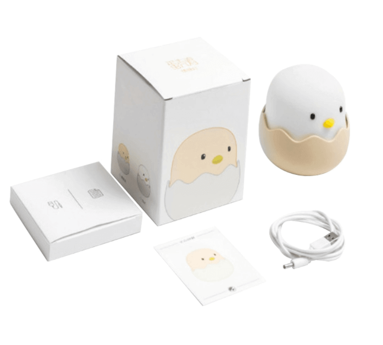 Rechargeable Silicone Chicken Egg Led Night Touch Lamp