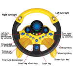 Electric Educational Car Simulation Steering Wheel Toy - MaviGadget