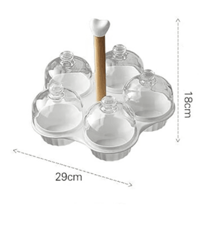 Ceramic Glass Lid Snack Plate - Image 6