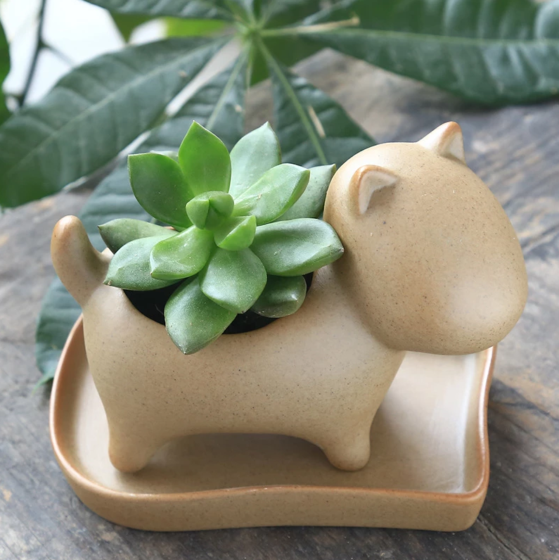 Elephant Minimal Ceramic Flower Pot - Image 0