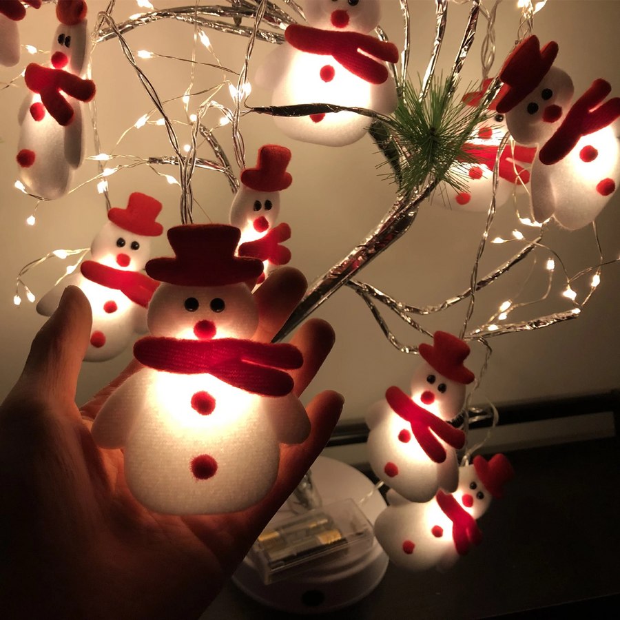 Christmas Snowman Tree LED String Lights - Image 0