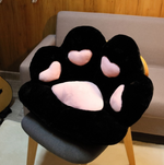 Colorful Cat Paw Plush Seat Cushion