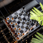 Modern Geometric Crystal Chess Board