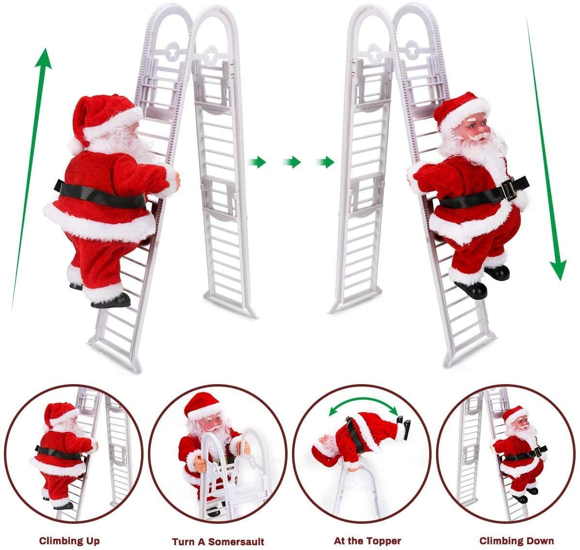 Electric Christmas Santa Claus Decor Toys