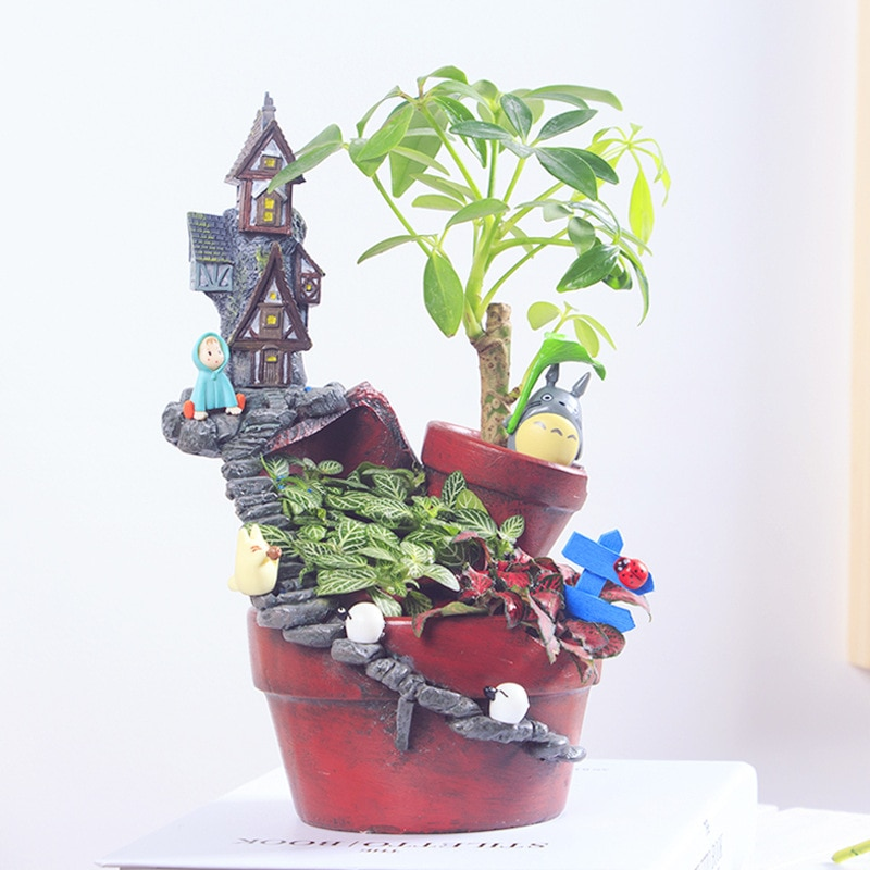 Fairy Garden House Creative Resin Flowerpot - Image 0