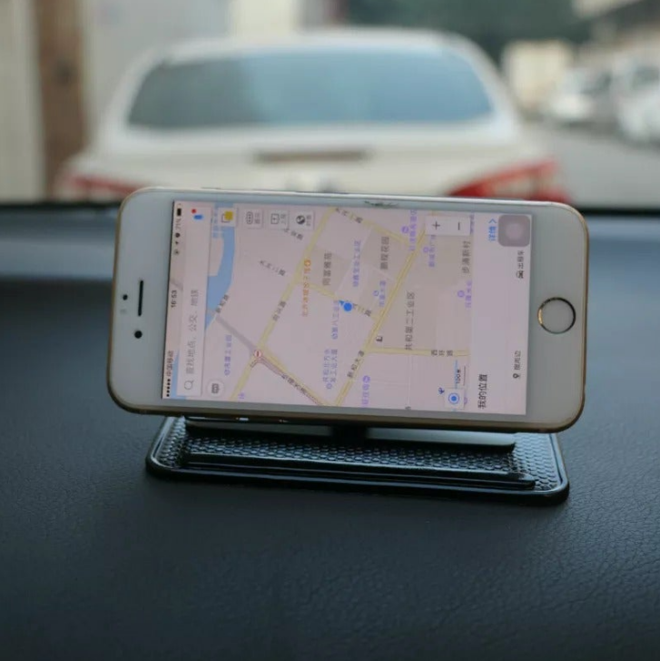 360 Rotating Non-Slip Dashboard Phone Holder Mat - Image 1
