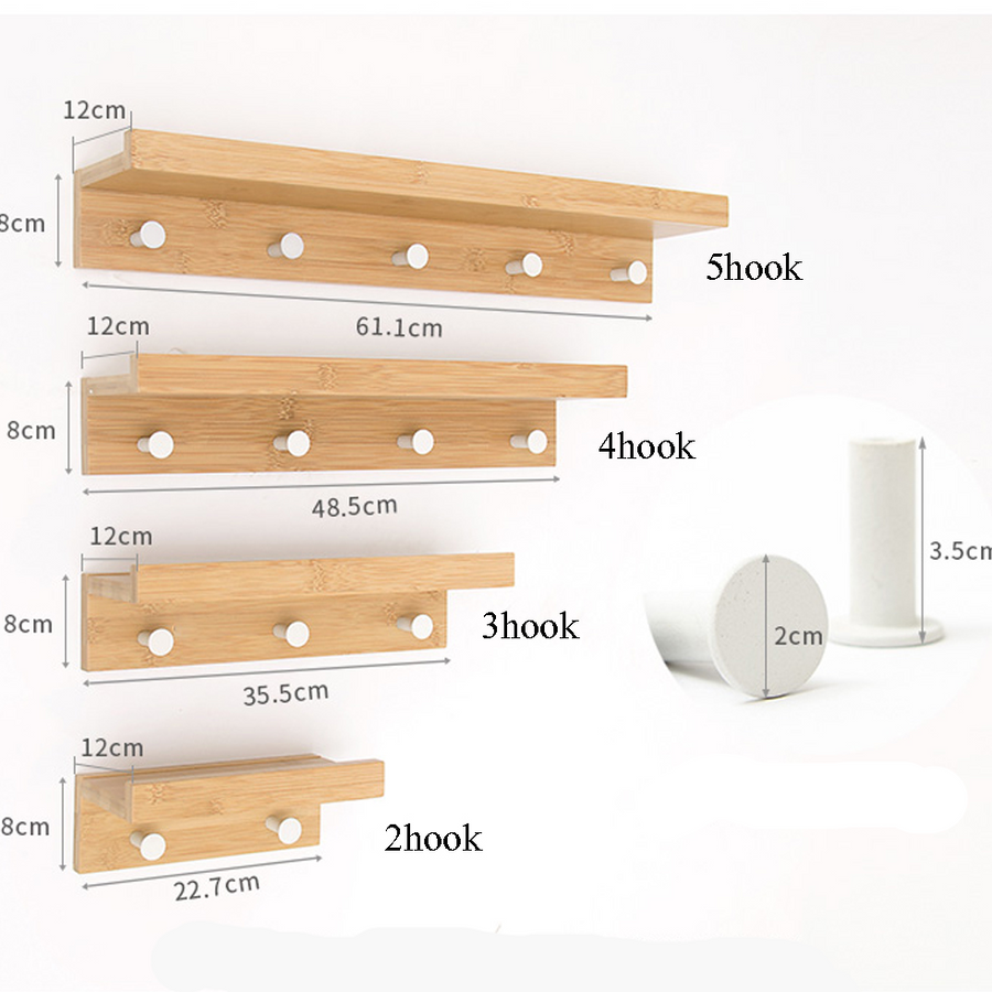 Wall Mounted Wooden Simple Shelf Rack - Image 14