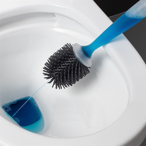 Soft Silicone Soap Sprayer Toilet Cleaning Brush - Image 0