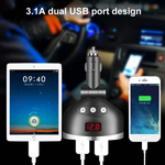 3in1 Dual USB Port Car Lighter Socket Splitter