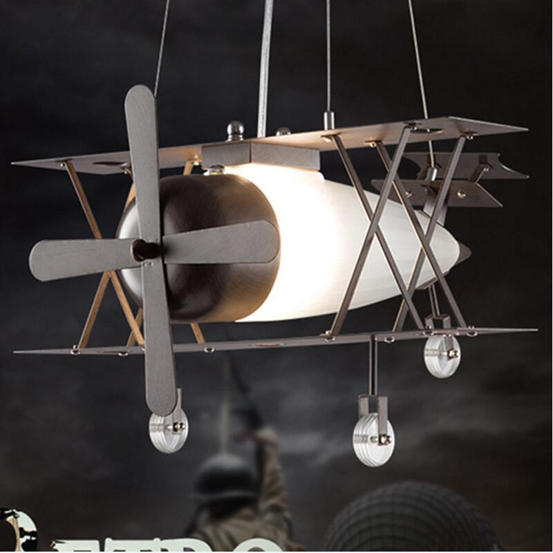 Vintage Airplane Creative Pendant Lamp - Image 0